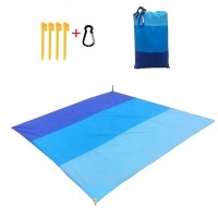 Sandfree Beach Blanket Large Beach Mat For 4-7 Adults Waterproof Pocket Picnic Blanket Beach Mat